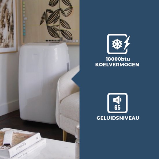 Mobiele airco 18000 BTU koelvermogen