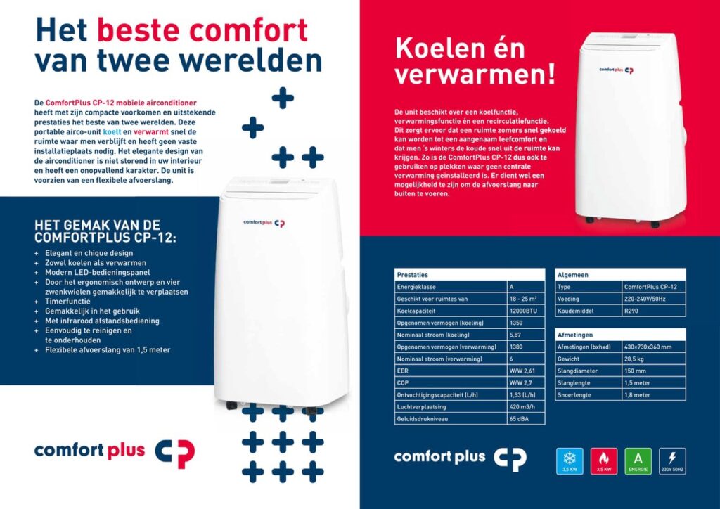 ComfortPlus mobiele airco